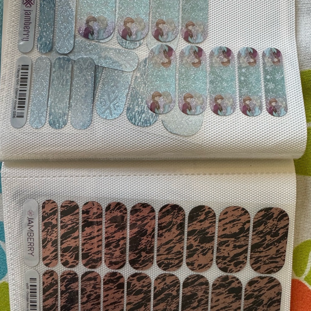 Jamberry Blue and Brown Phone Skins